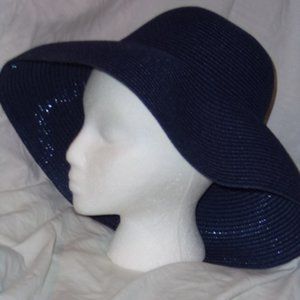 Hepburn Hat-Navy-One Size
